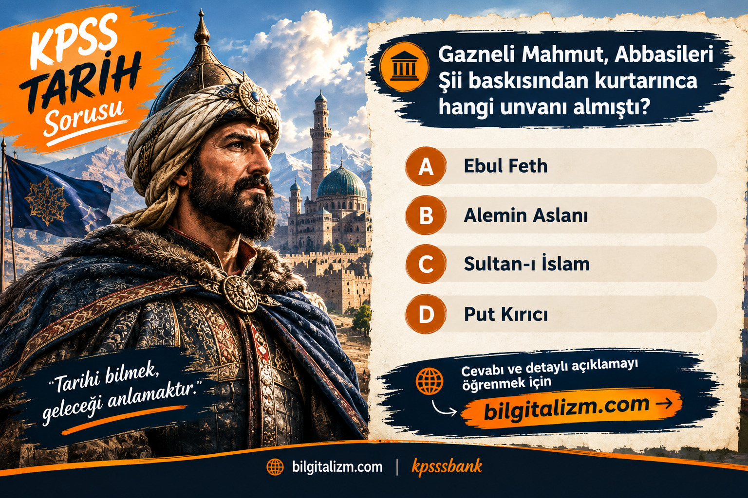 Gazneli Mahmut, Abbasileri Şii Baskısından Kurtarınca Hangi Unvanı Aldı?
