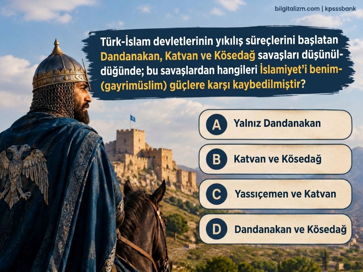 Gayrimüslim Güçlere Karşı Kaybedilen Selçuklu Savaşları - KPSS
