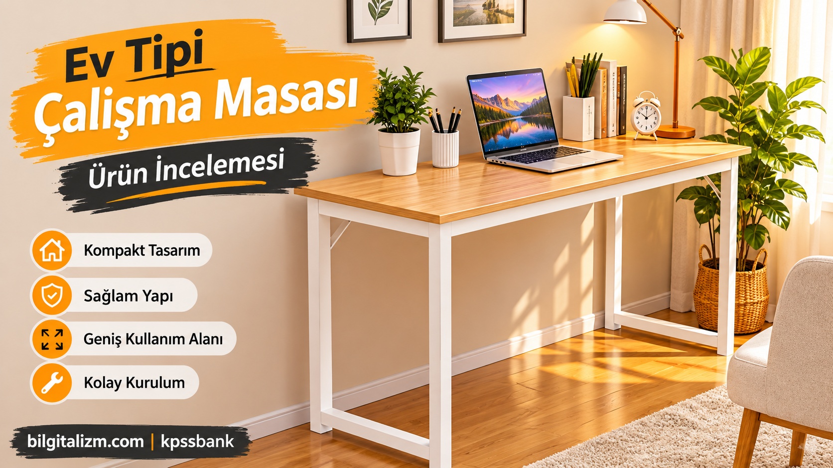 Yatak Odası İçin En İyi Minimalist Öğrenci Masası İncelemesi